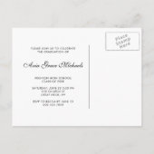 Invitation Carte Postale Photo Graduation Party (Dos)
