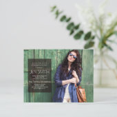 Invitation Carte Postale Photo Graduation Party Invitation. (Debout devant)