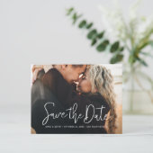 Invitation Carte Postale Photo moderne simple et élégante Enregistrer la da (Debout devant)