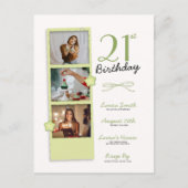 Invitation Carte Postale Photo polaroïde tendance Anniversaire (Devant)