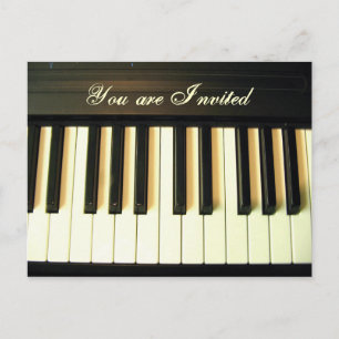 Invitation Carte Postale Piano Invitation_Carte postale