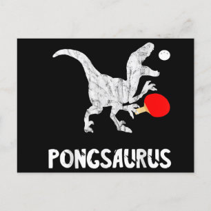 Invitation Carte Postale Ping Pong Dinosaures Pingpong Lecteur Dino Table D