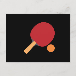 Invitation Carte Postale Ping Pong Paddle Funny Table Tennis Sports Long