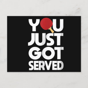 Invitation Carte Postale Ping-Pong Ping Pong