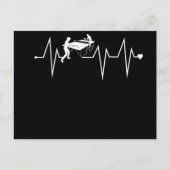 Invitation Carte Postale Ping Pong Table Tennis Heart beat pouls rate (Devant)