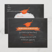 Invitation Carte Postale PixDezines graduation du tableau de bord (Devant / Derrière)