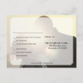 Invitation Carte Postale PixDezines RSVP/FAUX GOLD/MARBLE/FUN SCRIPT (Dos)