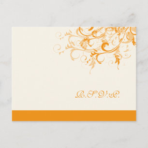 Invitation Carte Postale PixDezines tourbillons d'agrumes rsvp/do-it-yourse