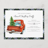 Invitation Carte Postale Plaid Clan Gordon Tartan Fête de Noël (Devant)