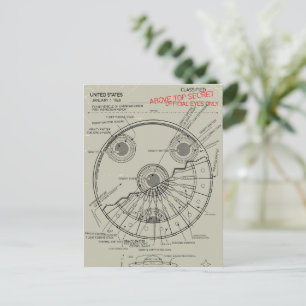 Invitation Carte Postale Plan de l'OVNI