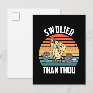 Invitation Carte Postale Plus Swol que toi