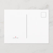 Invitation Carte Postale Poinsettia Bouquet, RSVP (Dos)