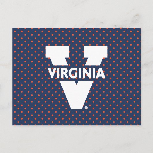 Invitation Carte Postale Pois de Virginia Cavaliers (Devant)