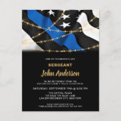 Invitation Carte Postale Police Service de l'application de la loi sur la r (Devant)