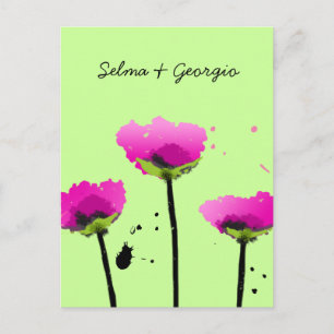 INVITATION CARTE POSTALE POPPY 311-PASSIONNÉS LIMITE DE SCRIPT
