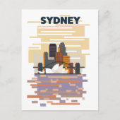 Invitation Carte Postale Port de Sydney (Devant)
