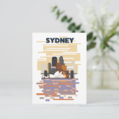 Invitation Carte Postale Port de Sydney (Debout devant)