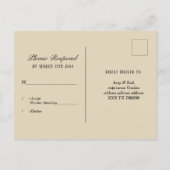 Invitation Carte Postale Porte fille 1920 flapper par RSVP (Dos)