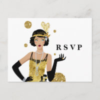 Porte fille 1920 flapper par RSVP