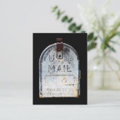 Invitation Carte Postale Portrait rustique de boîte aux lettres (Debout devant)