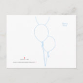 Invitation Carte Postale Postcard - Cupcake - Happy Birthday (Dos)