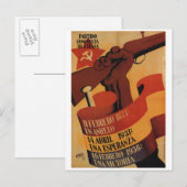 Invitation Carte Postale Poster du Parti Communiste d'Espagne_Propagande (Devant / Derrière)