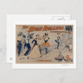 Invitation Carte Postale Poster du Théâtre High RollersBowling Party (Devant / Derrière)