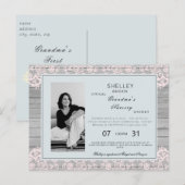 Invitation Carte Postale Pouponnière Rustique de grand-mère Virtual Grandba (Devant / Derrière)