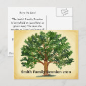 Invitation carte postale pour réunion de famille (Devant / Derrière)