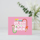Invitation Carte Postale Powerpuff Girls : Nous Avons Ton Dos (Debout devant)