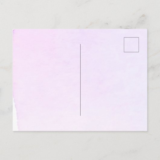 Invitation Carte Postale Première communion violet fleurs violet croix fill (Dos)