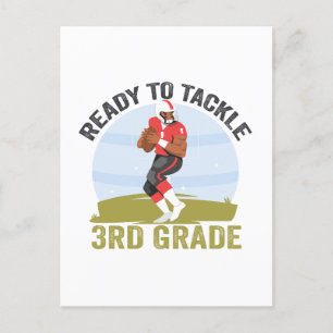 Invitation Carte Postale Prêt à s'attaquer au football de fantasy rugby de