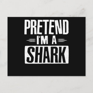 Invitation Carte Postale Pretend Venin de Shark Funny