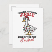 Invitation Carte Postale Probablement juste aller faire tinter une oie de N (Devant / Derrière)