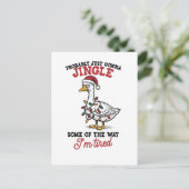 Invitation Carte Postale Probablement juste aller faire tinter une oie de N (Debout devant)