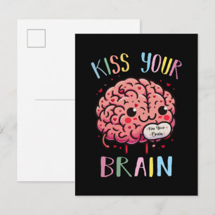 Invitation Carte Postale Professeur Kiss Your Brain