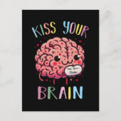 Invitation Carte Postale Professeur Kiss Your Brain (Devant)