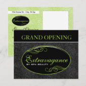 Invitation Carte Postale Promo d'extravagance (Devant / Derrière)
