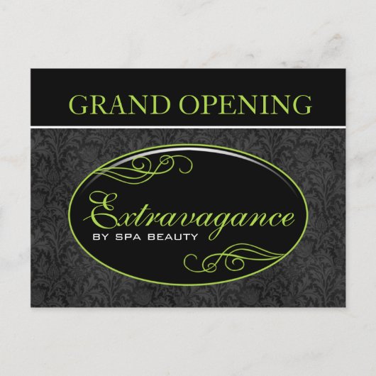 Invitation Carte Postale Promo d'extravagance (Devant)