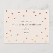 Invitation Carte Postale Proposition d'aide d'aide d'urgence en terre cuite (Dos)