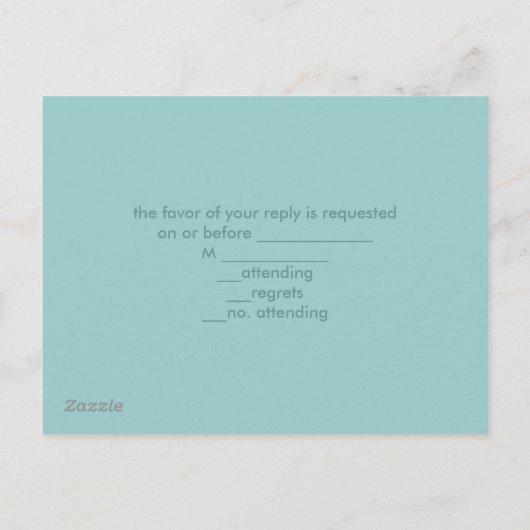 Invitation Carte Postale quai plage de bois ancre mariage nautique rsvp (Dos)