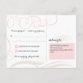 Invitation Carte Postale Quinceanera | Paris Boarding Pass RSVP (Dos)