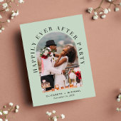 Invitation Carte Postale Réception de mariage Sage Elegant Arch Photo