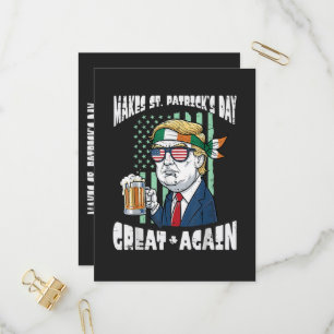 Invitation Carte Postale Refaire la Saint-Patrick Grande Encore Saint-Paddy