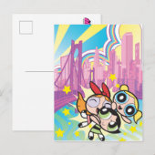 Invitation Carte Postale Règle Powerpuff Girls (Devant / Derrière)