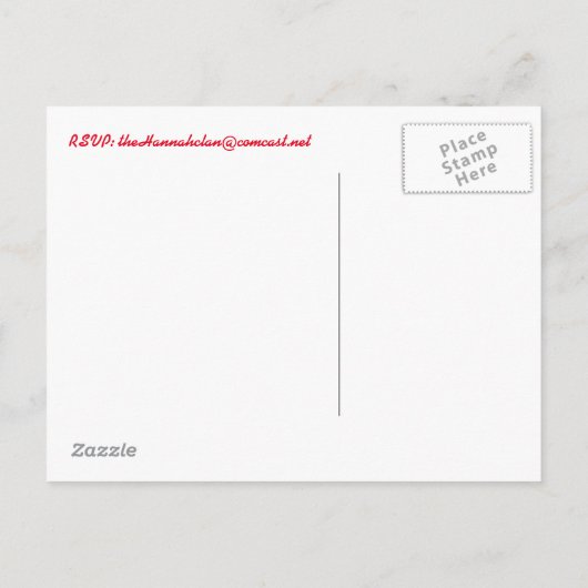 Invitation Carte Postale Rejoignez-Nous Notre Treat Popsicle Postcard Invit (Dos)