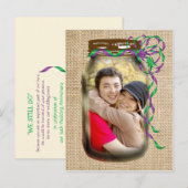 Invitation Carte Postale Renouvellement de vœux de mariage pour les 30 ans  (Devant / Derrière)