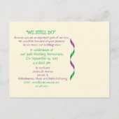 Invitation Carte Postale Renouvellement de vœux de mariage pour les 30 ans  (Dos)