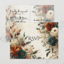 Réponse pour le mariage d'automne aux fleurs orang