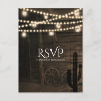 Réponse pour un mariage rustique dans un vieux sal